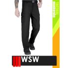 WSW MED TACTICAL BLACK technikai kevertszálas shell deréknadrág - munkaruha