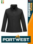   Portwest MEDICAL BLACK PROMO női softshell kabát - munkaruha