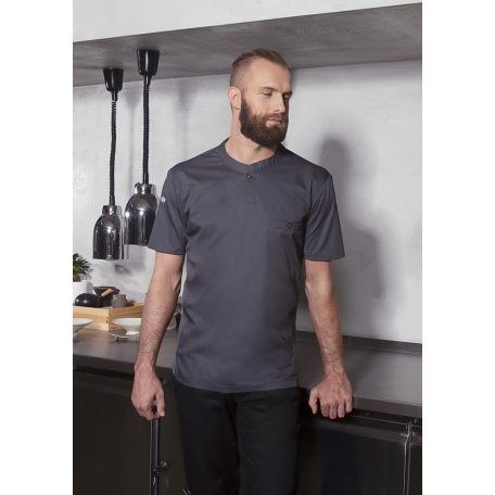 Karlowsky ANTHRACITE PERFORMANCE lélegző anyagú pamutgazdag rövidujjú férfi séfing - munkaruha