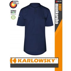   Karlowsky NAVY PERFORMANCE lélegző anyagú pamutgazdag rövidujjú férfi séfing - munkaruha
