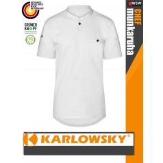   Karlowsky WHITE PERFORMANCE lélegző anyagú pamutgazdag rövidujjú férfi séfing - munkaruha