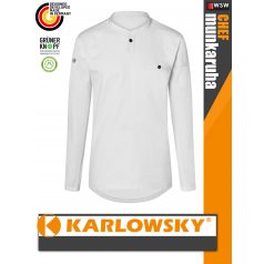   Karlowsky WHITE PERFORMANCE lélegző anyagú pamutgazdag hosszúujjú férfi séfing - munkaruha