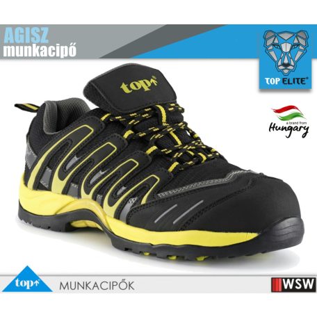 Top AGISZ S1P YELLOW ESD fémbetétes technikai munkacipő - munkabakancs