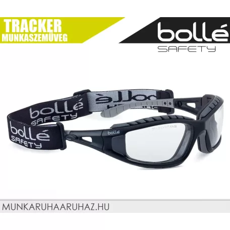 Bollé TRACKER CLEAR páramentes karcálló technikai szűrős munkaszemüveg - egyéni védőeszköz