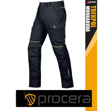 Procera ELASTIC BLACK TREKPOL stretch slimfit deréknadrág - munkaruha