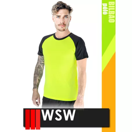 WSW YELLOOW BILBAO technikai stretch lélegző póló - munkaruha