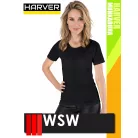 WSW HARVER COOL BLACK PORTO technikai stretch lélegző női póló - munkaruha
