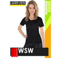   WSW HARVER COOL BLACK PORTO technikai stretch lélegző női póló - munkaruha