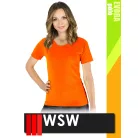WSW ORANGE PORTO technikai stretch lélegző női póló - munkaruha
