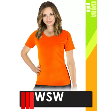 WSW ORANGE PORTO technikai stretch lélegző női póló - munkaruha
