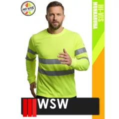   WSW YELLOW FLUO technikai stretch lélegző hosszúujjú póló - munkaruha