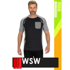   WSW SLIMWORK BLACK OVAR technikai lélegző póló - munkaruha