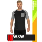 WSW SLIMWORK BLACK OVAR technikai lélegző póló - munkaruha