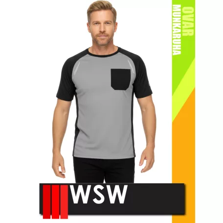 WSW SLIMWORK GREY OVAR technikai lélegző póló - munkaruha