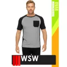 WSW SLIMWORK GREY OVAR technikai lélegző póló - munkaruha