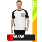 WSW SLIMWORK WHITE OVAR technikai lélegző póló - munkaruha