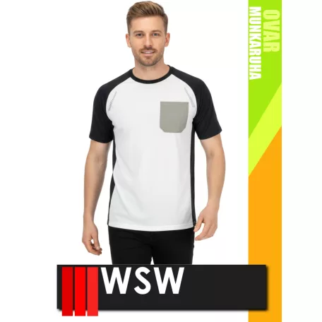 WSW SLIMWORK WHITE OVAR technikai lélegző póló - munkaruha