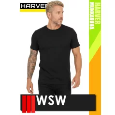   WSW HARVER COOL BLACK PORTO technikai stretch lélegző póló - munkaruha