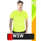 WSW YELLOW PORTO technikai stretch lélegző póló - munkaruha