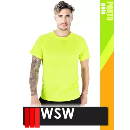 WSW YELLOW PORTO technikai stretch lélegző póló - munkaruha