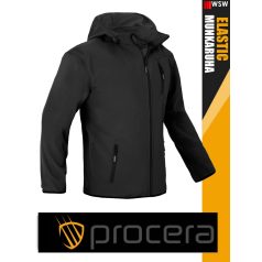 Procera ELASTIC BLACK TUNDRA stretch slimfit softshell kabát - munkaruha