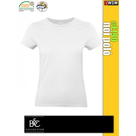 B&C #E190 női rövidujjú póló - munkapóló