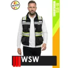 WSW BLACKHVY 3M TYTAN szellőző sokzsebes softshell technikai mellény - munkaruha