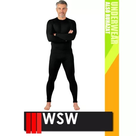 WSW TERM BLACK alsóöltözet jégeralsó és felső szett - aláöltözet