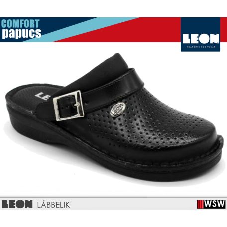 Leon COMFORT V202M BLACK komfort férfi papucs
