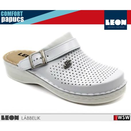 Leon COMFORT V202M WHITE  komfort férfi papucs