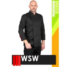   WSW HORECA BLACK VOLTA technikai férfi pamutgazdag séfkabát - munkaruha