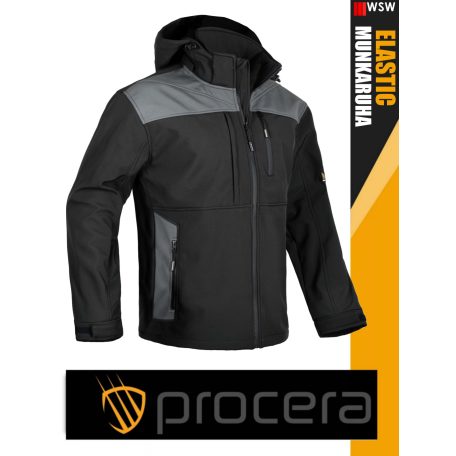 Procera ELASTIC GREY VOYAGER stretch slimfit softshell kabát - munkaruha