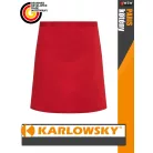 Karlowsky PARIS RED kevertszálas 95C-on mosható 90X50 cm kötény - munkaruha