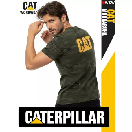 Caterpillar CAT CAMO technikai prémium környakas póló - munkaruha