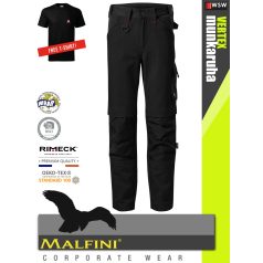 Malfini VERTEX BLACK férfi hőtükrös bélelt softshell kabát - munkaruha + ajándék prémium munkapóló