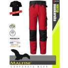 Malfini VERTEX MARLBORORED férfi kopásálló deréknadrág - munkaruha + ajándék prémium munkapóló