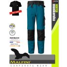 Malfini VERTEX PETROL férfi kopásálló deréknadrág - munkaruha + ajándék prémium munkapóló