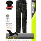 Malfini VERTEX CAMOGREY férfi kopásálló deréknadrág - munkaruha + ajándék prémium munkapóló
