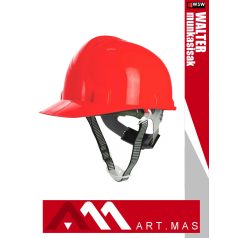   Artmas WALTER RED racsnis beállítású munkavédelmi sisak sisakszíjjal - egyéni védőeszköz