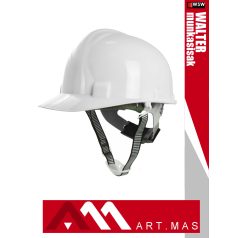   Artmas WALTER WHITE racsnis beállítású munkavédelmi sisak sisakszíjjal - egyéni védőeszköz