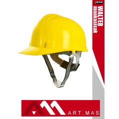   Artmas WALTER YELLOW racsnis beállítású munkavédelmi sisak sisakszíjjal - egyéni védőeszköz