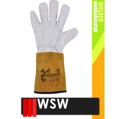 WSW WELDERDUO bőr balos technikai hegesztő 250C-ig hőálló kecskebőr munkakesztyű - 12 pár/csomag