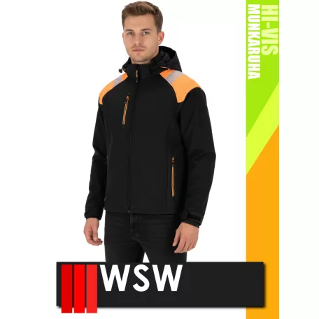 WSW BLACKHVO WIND technikai cippzáros softshell kabát - munkaruha