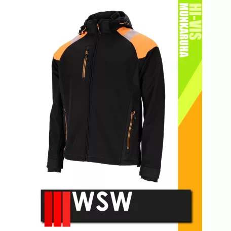 WSW BLACKHVO WIND technikai cippzáros softshell kabát - munkaruha