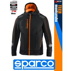   Sparco TECH BLACKORANGE YORK prémium rugalmas softshell kabát - munkaruha