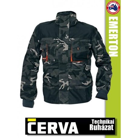 Cerva EMERTON CAMO munkakabát - munkaruha