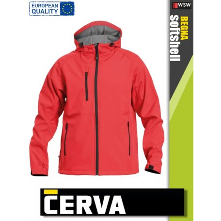 Cerva BEGNA RED technikai softshell kabát - munkaruha
