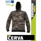 Cerva CRAMBE GREEN kapucnis pulóver - munkaruha