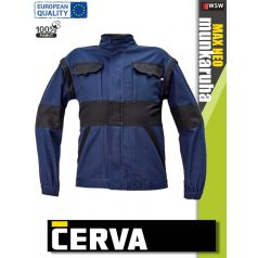   Cerva MAX NEO NAVY pamut 2in1 levehető ujjas technikai kabát - munkaruha