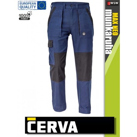 Cerva MAX NEO NAVY pamut technikai deréknadrág - munkaruha